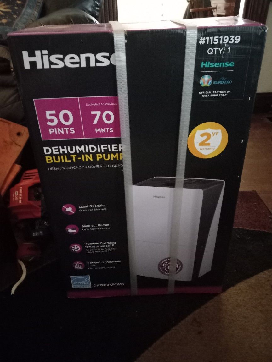 Hisense Dehumidifier With Built In Pump