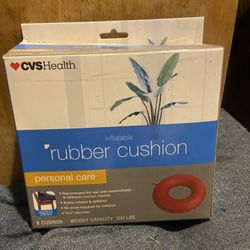 CVS Health Inflatable Rubber Cushion 14.5" Diameter Weight Capacity 300 lbs