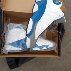 Retro 13 Jordans Sky Blue White 