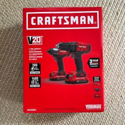 Craftsman V20 drill/driver combo