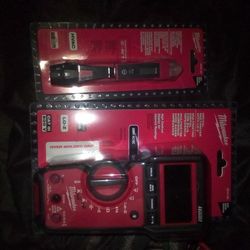 Milwaukee 600Amp Multimeter/ Milwaukee Non Contact Voltage Finder/ Tester With Laser Infrared  Thermometer 
