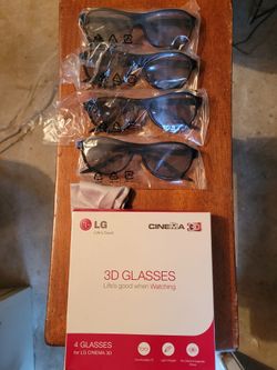 LG Cinema 3D Glasses – 4 Pack
