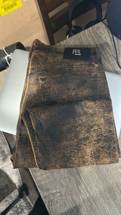 Ralph Lauren Purple Label Jeans Distressed Brown Skinny Jeans