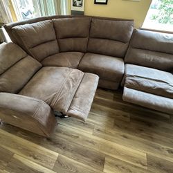 Brown Leather Couch