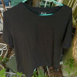 FLX Juniors Black Short Sleeve T-shirt Top 