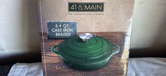 3.4 qt cast iron braiser