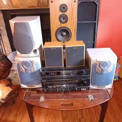 Sony Home Stereo Amp/Tuner/Speakers