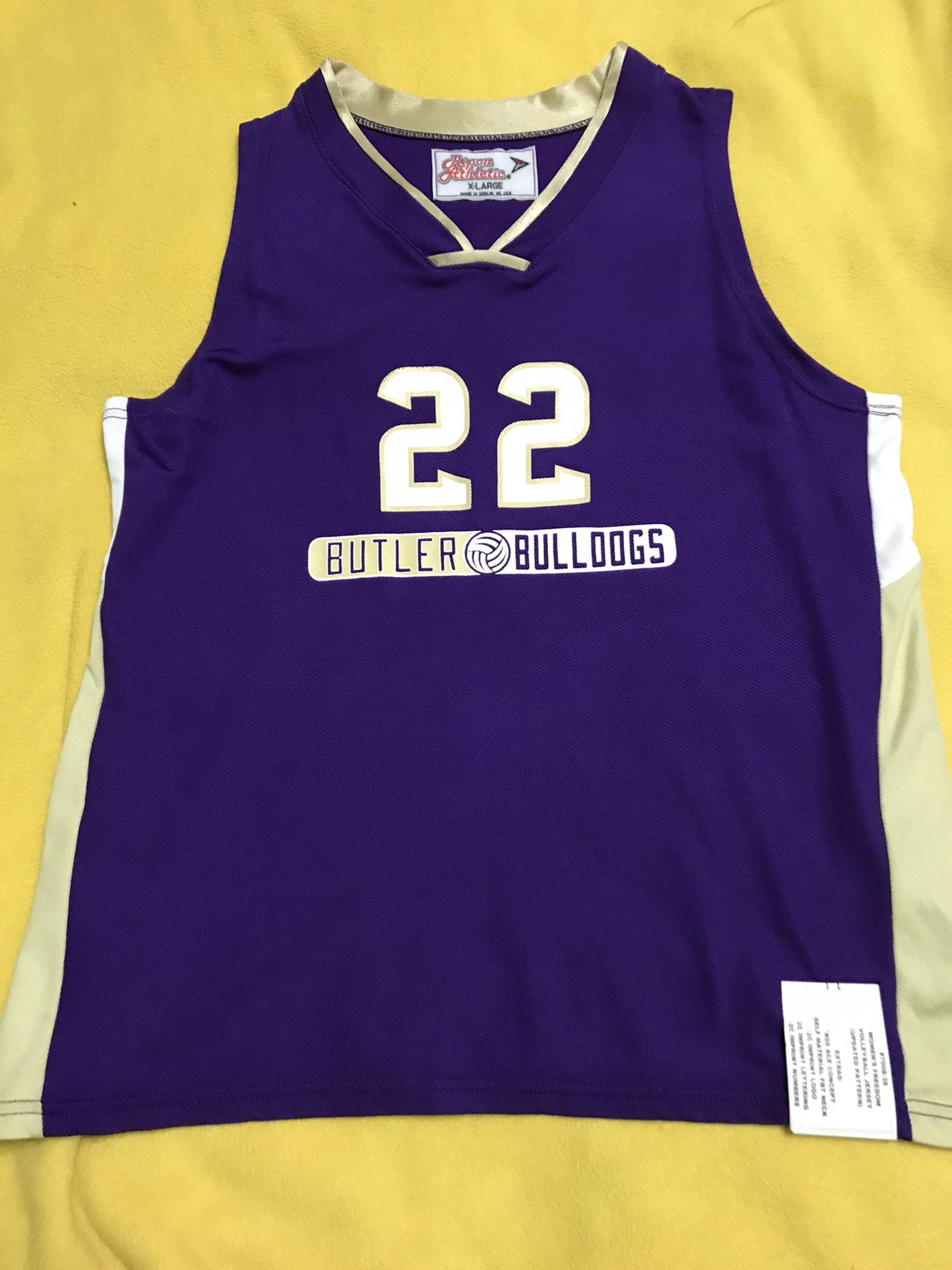 Women’s Butler Bulldogs Purple XL Volleyball #22 Jersey