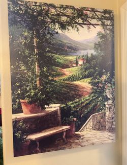 “Chianti Vineyard” by Art Fronckowiak – 24x32 Stretched Canvas