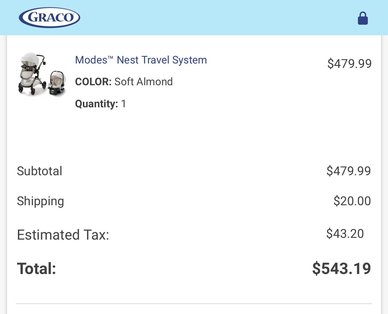 Modes™ Nest Travel System firm on price