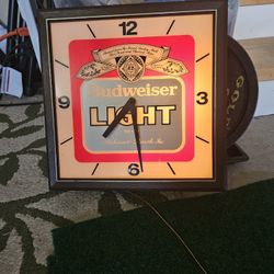Budweiser Light Clock/Light 