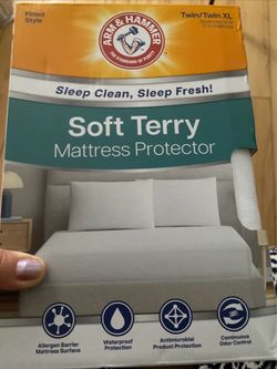 Arm & Hammer Soft Terry Mattress Protector Twin/Twin XL