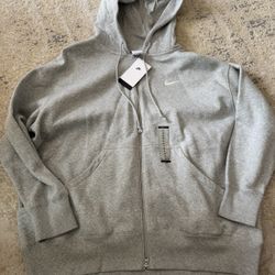 Brand New Nike Woman’s Zip Up Hoodie Grey Size XL, Not Adidas, Pink, Victoria’s Secret, Polo