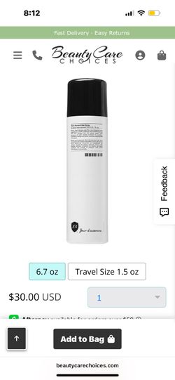 Non aerosol Hair Spray