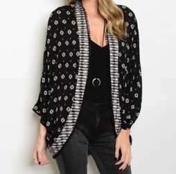 Black cardigan