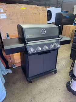 Bbq grill spire with side burner gas propane