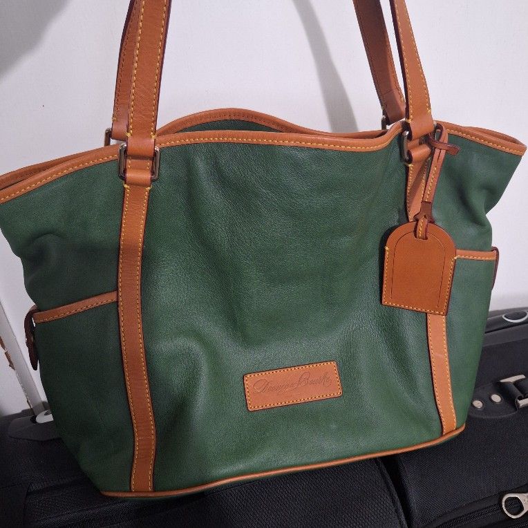 DOONEY & BOURKE Leather Tote Green