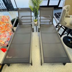 3-Piece Outdoor Chaise Lounge Set