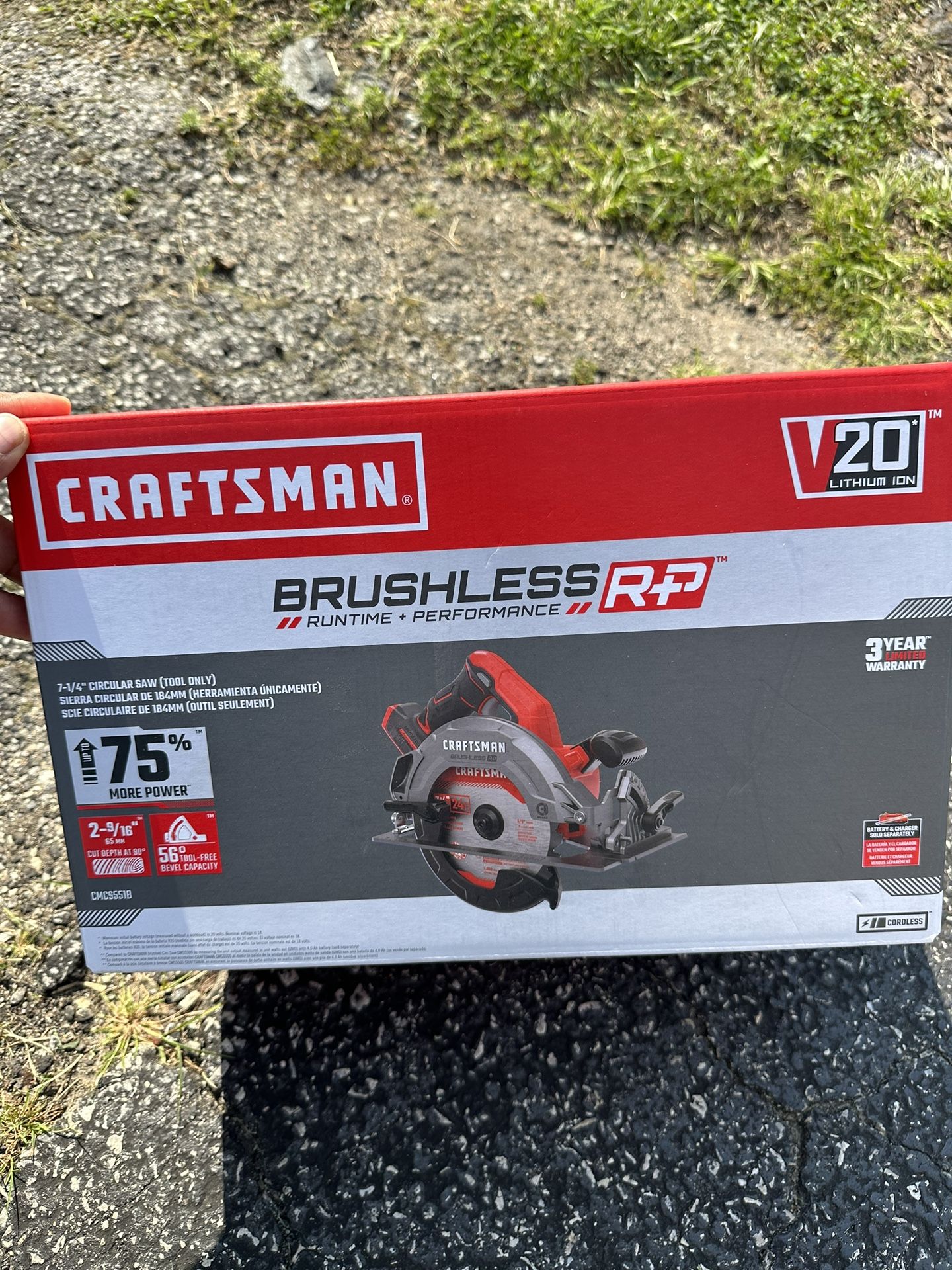 Craftsman 7-1/4" CIRCULAR SAW (TOOL ONLY) V20