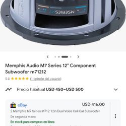 MEMPHIS AUDIO M712. CAJA ORIGINAL 