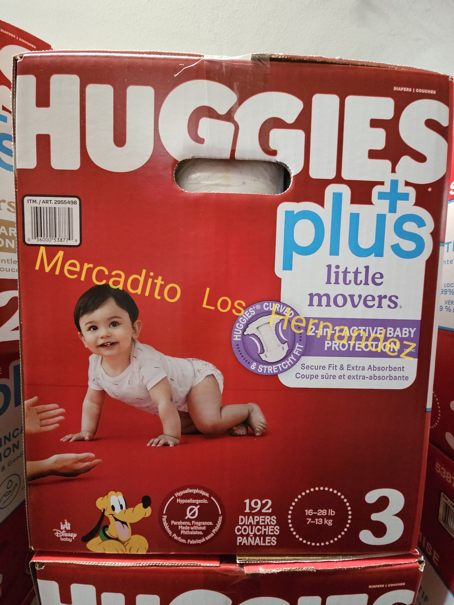 Huggies Little Movers Size 3 - 204 Diapers Pañales/ Firm price