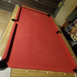Pool Table & Sticks