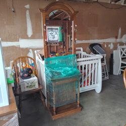 Old Antique Door Way Mirror 