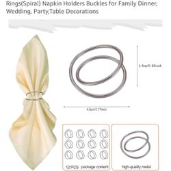 Silver Napkin Rings 