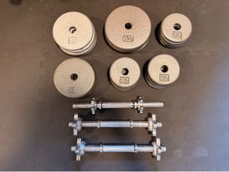 Adjustable Dumbbell Set 107.5 lbs of Weights