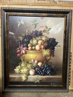 HOME INTERIORS CUADRO DE 🍎 🍇🍐
