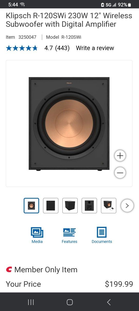 Klipsch R-120swi Subwoofer