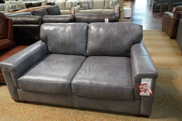 Leather Track Arm Loveseat — Toscano 