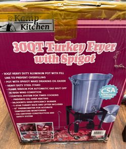 Kamp Kitchen 30 Quart Turkey Fryer with Spigot