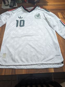 Mexico long sleeve jersey white xl soccer player version