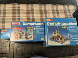 Wilesco D365 Steam Roller, D20 Engine & M63 Betonmischer - West Germany - Set of 3