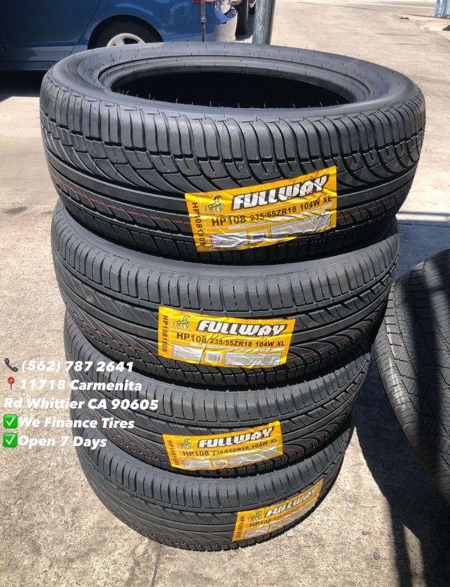 235/55/18 Fullway Set of Tires Installed and Balanced Set de Llantas Nuevas Instaladas y Balanceadas