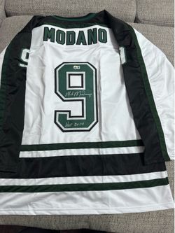 Mike Modano Signed Autograph Custom Jersey- Beckett Coa- Dallas Stars