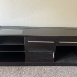 Brown TV stand 