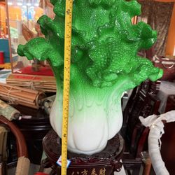 Decorative Jade Cabbage Sculpture