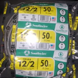 NEW Southwire 12/2 UF-B Underground Cable - 50ft Roll