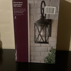 Walcott Manor Large Exterior Wall Lantern