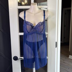 Adore~ Sexy Blue Lingerie Dress