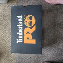 Timberland Steel Toed Shoes, Brown, Brand New