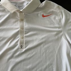 Roger Federer Nike Polo Shirt Size Large