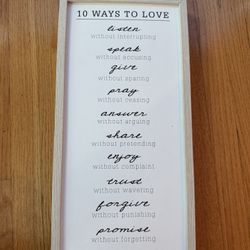Sign - 10 Ways To Love 