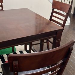 Wooden high Breakfast/ dining table