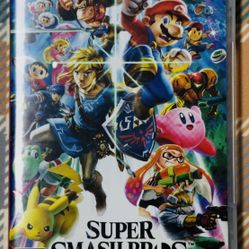 Super Smash Bros Ultimate Mario Nintendo Switch Game Tested/Works Clean A90