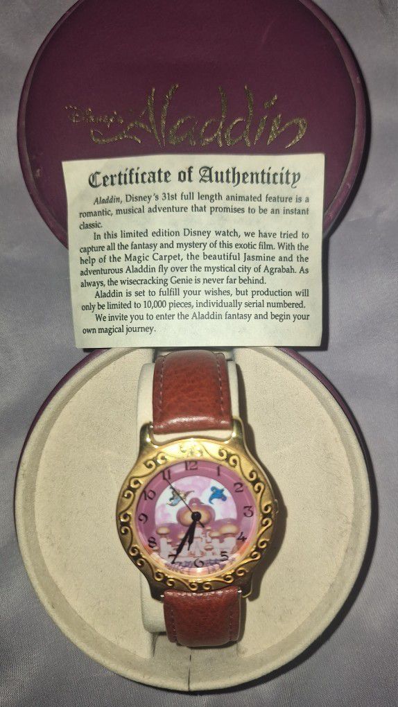 Disney Collectable Aladdin Watch #6588