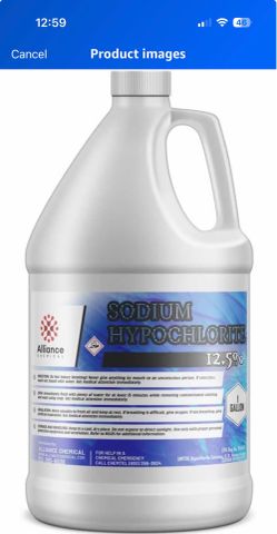 Sodium hypochlorite  12.5%
