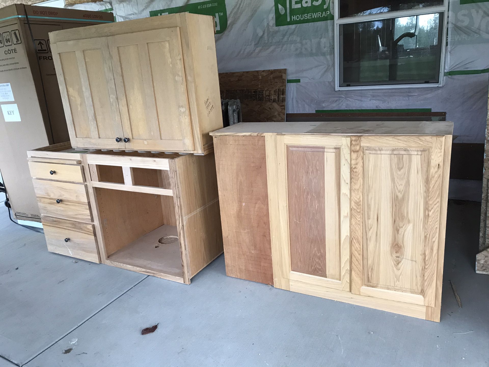 Hickory kitchen cabinets solid wood